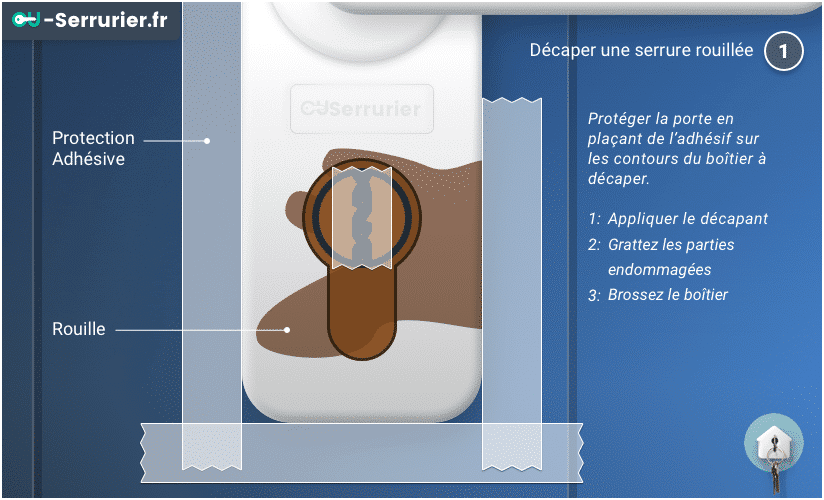 mob diagram b1 serrure rouillée