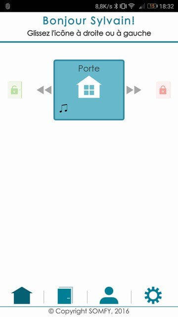 somfy serrure connectee appli