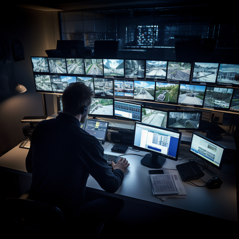 Panneau De Signalisation De Vidéosurveillance – Style Alarme, Protection Propriété